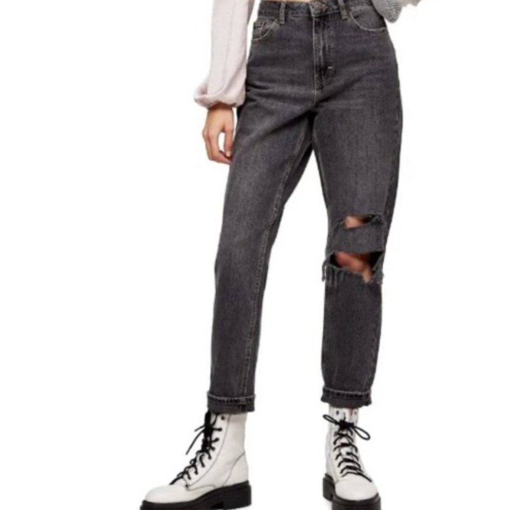 Topshop mom ripped jeans